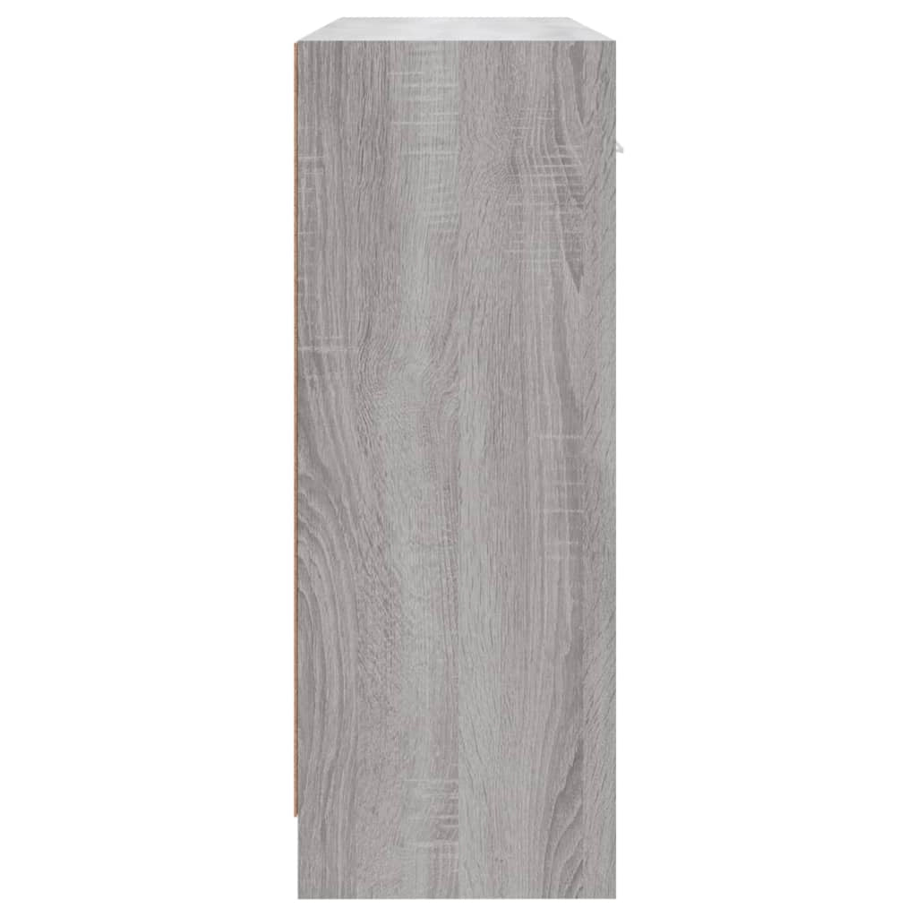 Buffet credenza cassettiera armadio mobile contenitore organizer cucina soggiorno salotto Sonoma 91 x 28 x 75 cm legno ingegnerizzato grigio 02_0036555
