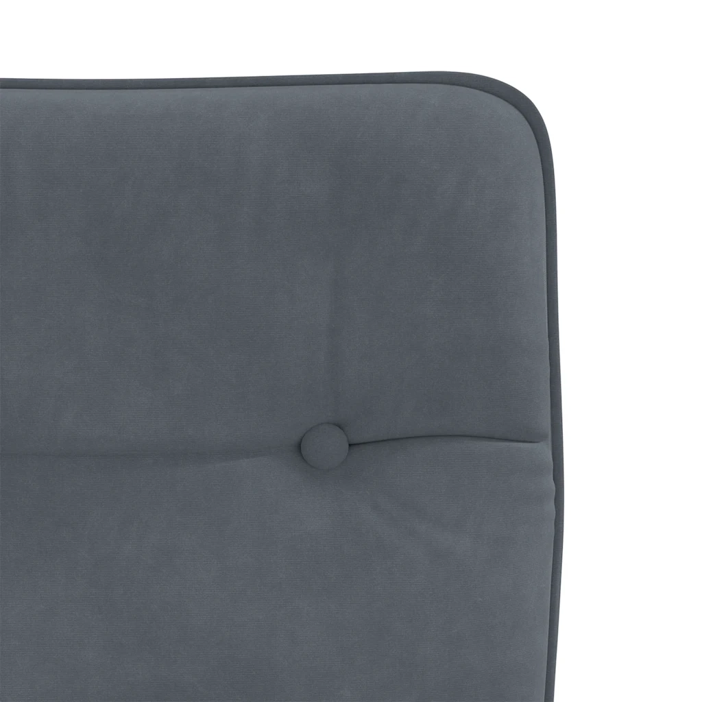 Sedie da Pranzo 4 pz Grigio Scuro in Velluto 3315410