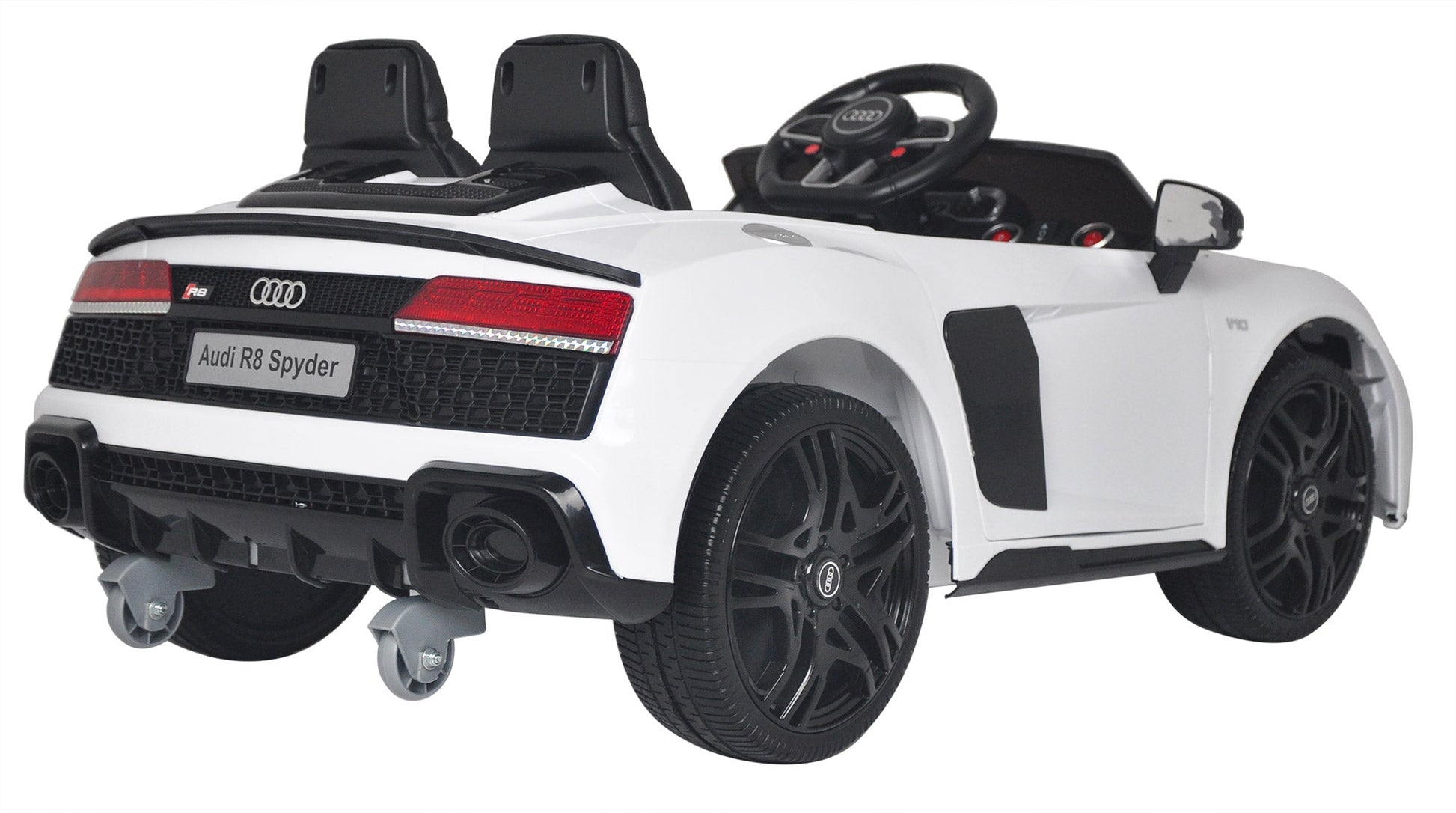 Macchina Elettrica per Bambini 12V con Licenza Audi R8 Spyder Bianca