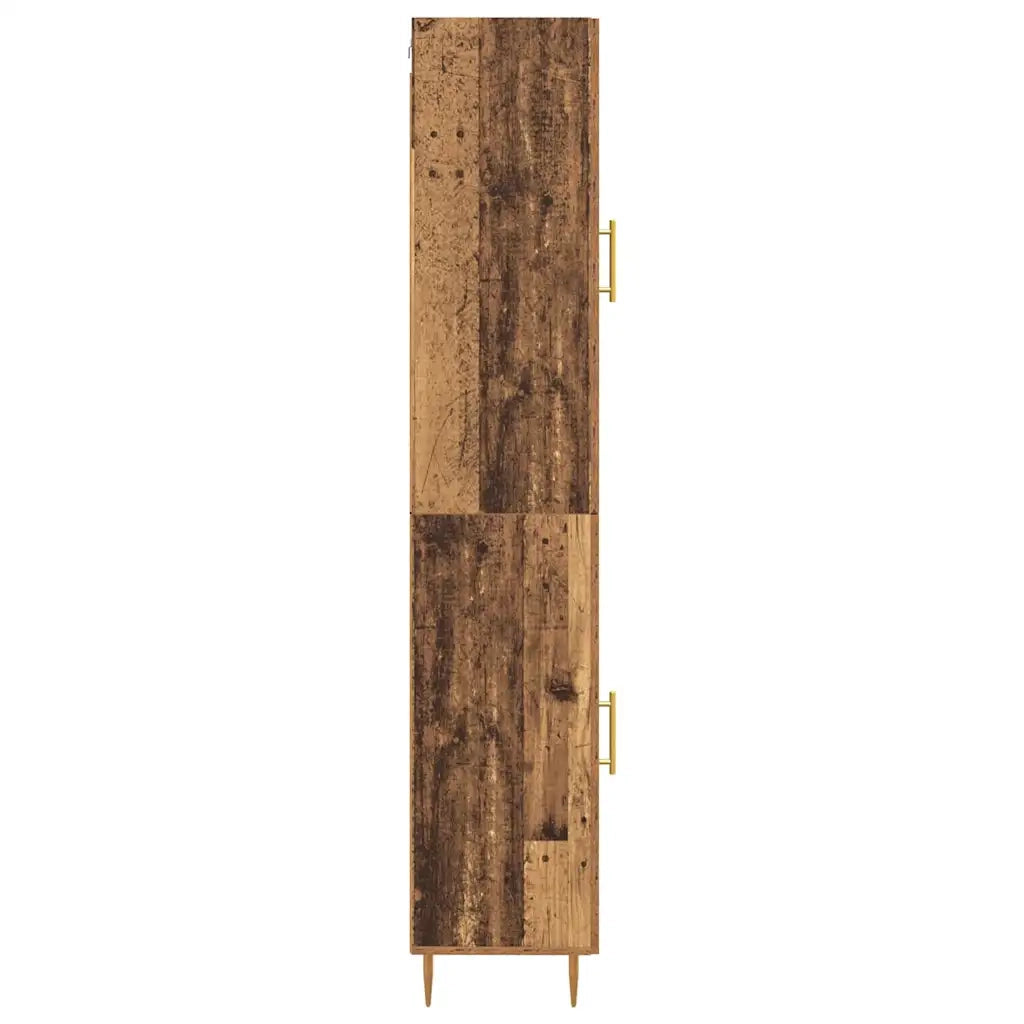Credenza 2 pz-Set di 2 Buffet-Armadio da cucina Legno vecchio Legno multistrato 848116