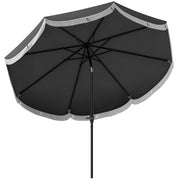 Ombrellone da giardino a 8 lati ¨C zephmum ¨C ?269 cm, schermo UV, colore grigio scuro