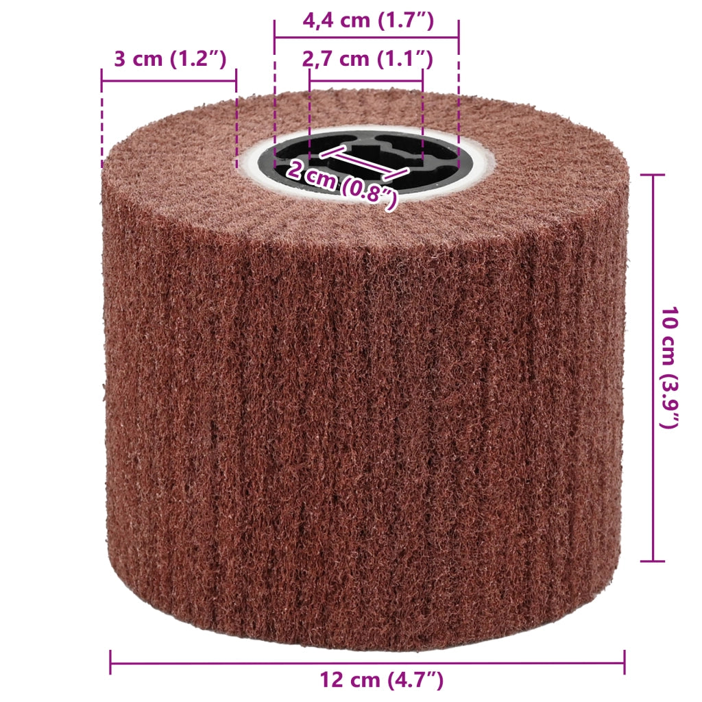 Rulli da Smeriglio 3 pcs 240 Grit Fibra Sintetica