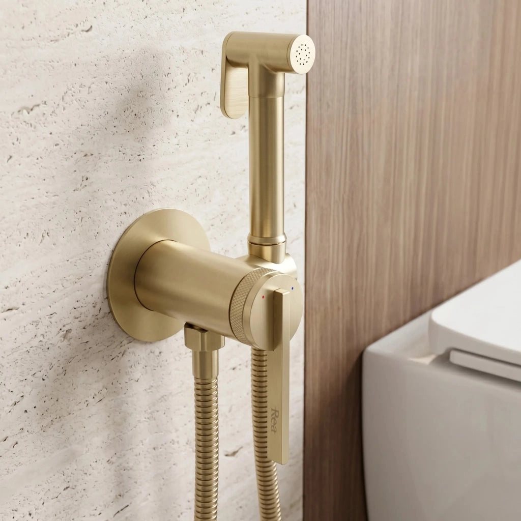 Rubinetto Bidet Rea Grace Brush Gold