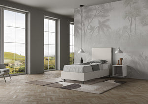 Letto Singolo 80x190 cm Senza Rete Focus Bianco