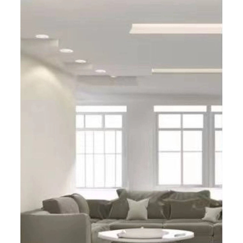Trade Shop - Portafaretto Ad Incasso Fisso Supporto Tondo Per Faretti Lampada In Alluminio P32 -