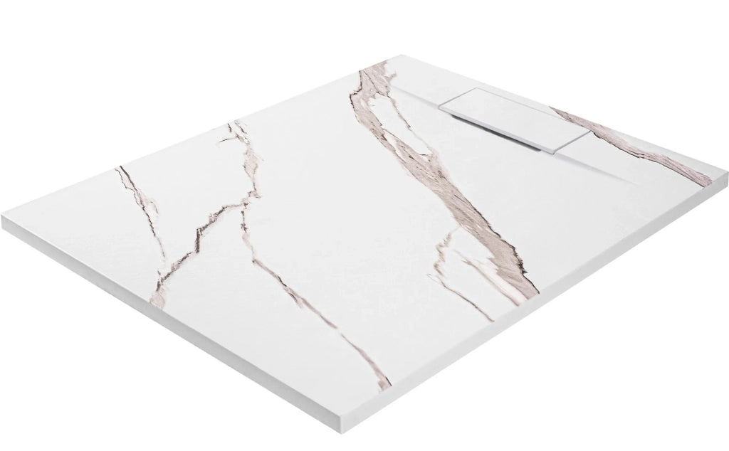 Piatto Doccia Bazalt Carrara White 80x100