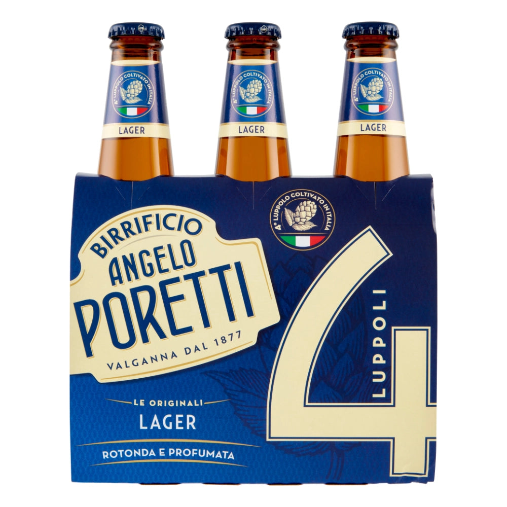 Birrificio angelo poretti birra 4 luppoli l'originale confezione 3x33 cl