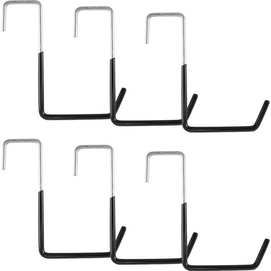 Hanger per bicicletta - 6 pezzi - Robusto e duraturo - Hanger per garage - Hanger per scale/sport - Acciaio galvanizzato - Resistente alla rottura e all'ossidazione