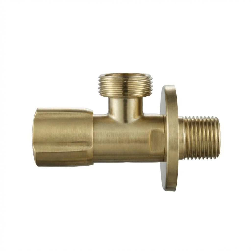 Valvola Ad Angolo 02 1/2" X 3/4" Brush Gold