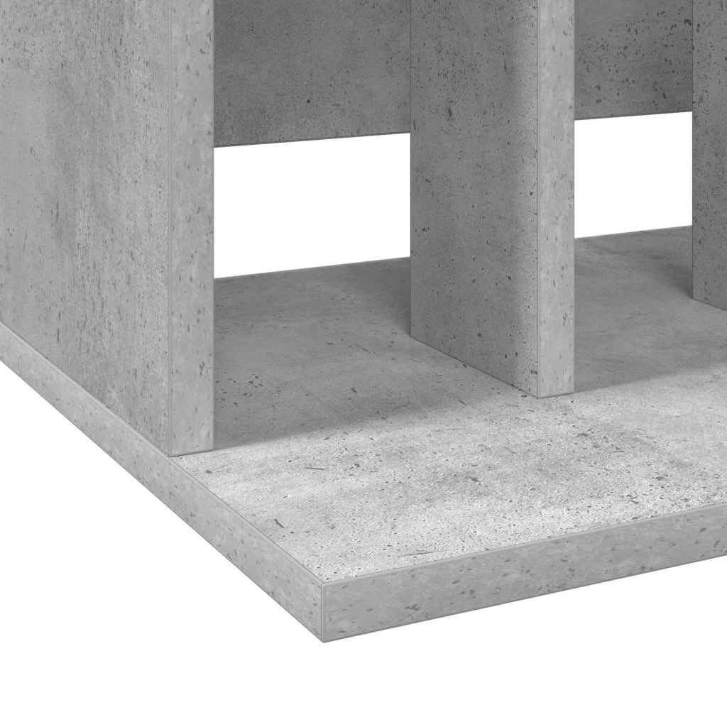 Storage per dischi in vinile Grigio Cemento 42 x 33 x 36 cm 8012837