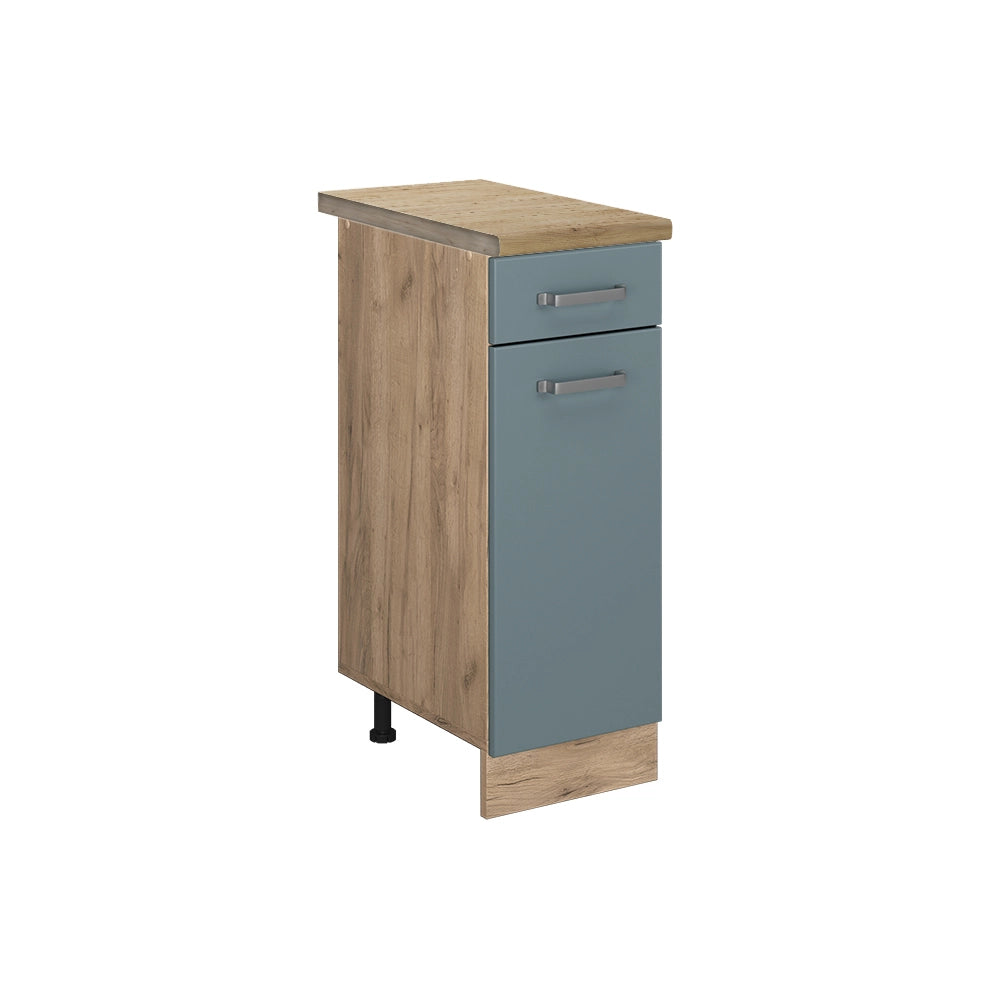 Vicco Mobiletto base per cucina Grigio-blu 30 cm , PL Rovere