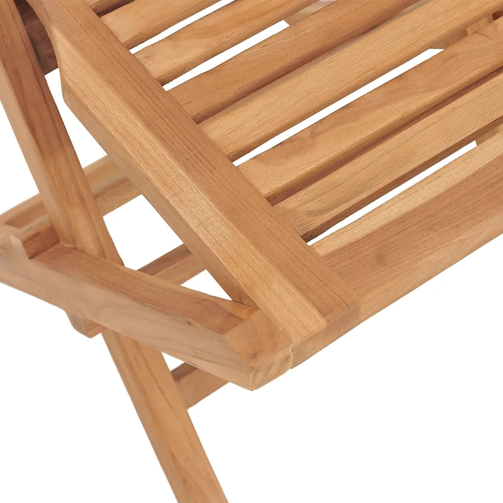 Sedie da Giardino Pieghevole 2 pz | Sedie da Esterno 47x63x90cm Legno Massello Teak