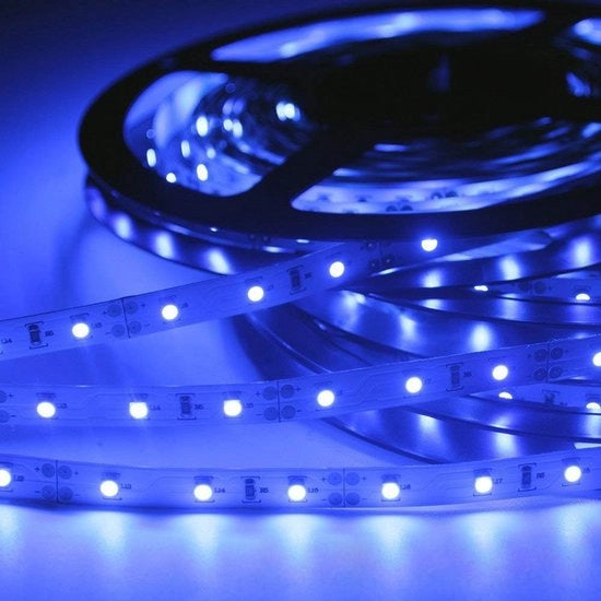 LED a LED a striscia flessibile 5 metri con alta luminosità SMD 3528 e nastro adesivo 3M autoadesivo - Blu