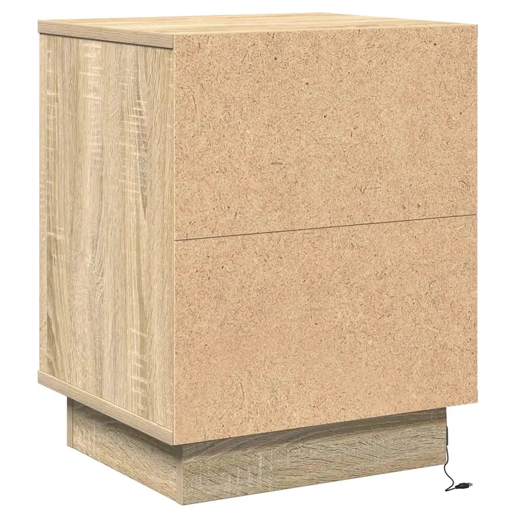 Set di 2 Comodini | Armadio da Notte | Mobiletto da notte Rovere Sonoma 39 x 34,5 x 50 cm