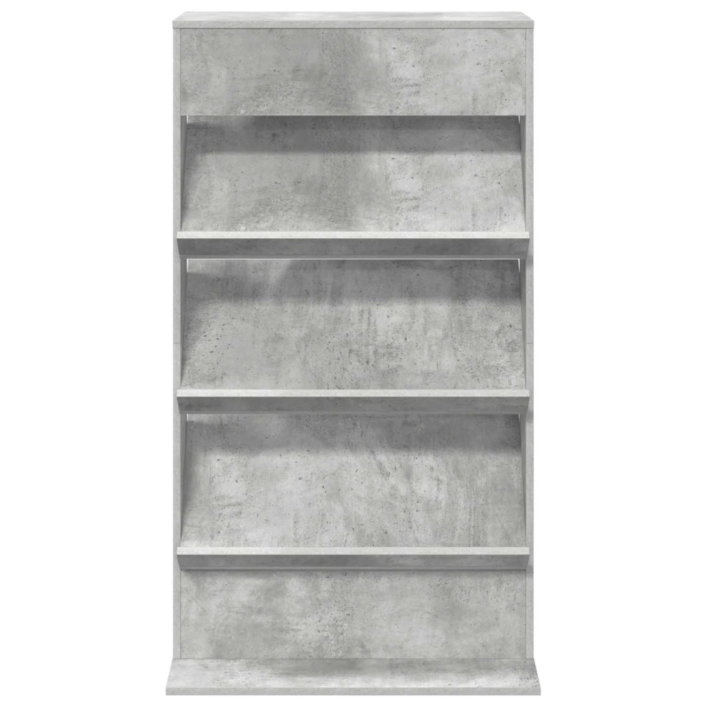 Scaffale per riviste Grigio cemento 70 x 41 x 126 cm CFW1427242