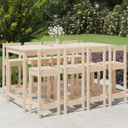 Set Bar da Giardino 9 pz in Legno Massello di Pinocod mxl 70261