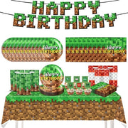 Decorazioni per Festa di Compleanno 66 pezzi - Tavola Coperta - Bandiera - Toallini - Decorazioni per Torta - Sacchetti Regalo