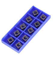 Set di dischi intercambiabili 10pz - punte in acciaio duro - set di utensili per tornio - resistente al calore - resistente all'usura - Modello CCMT09T304 VP15TF - set di dischi per taglio
