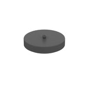 Rosone Tondo Multiforo Metallo Antracite 7 Uscite D10Cm