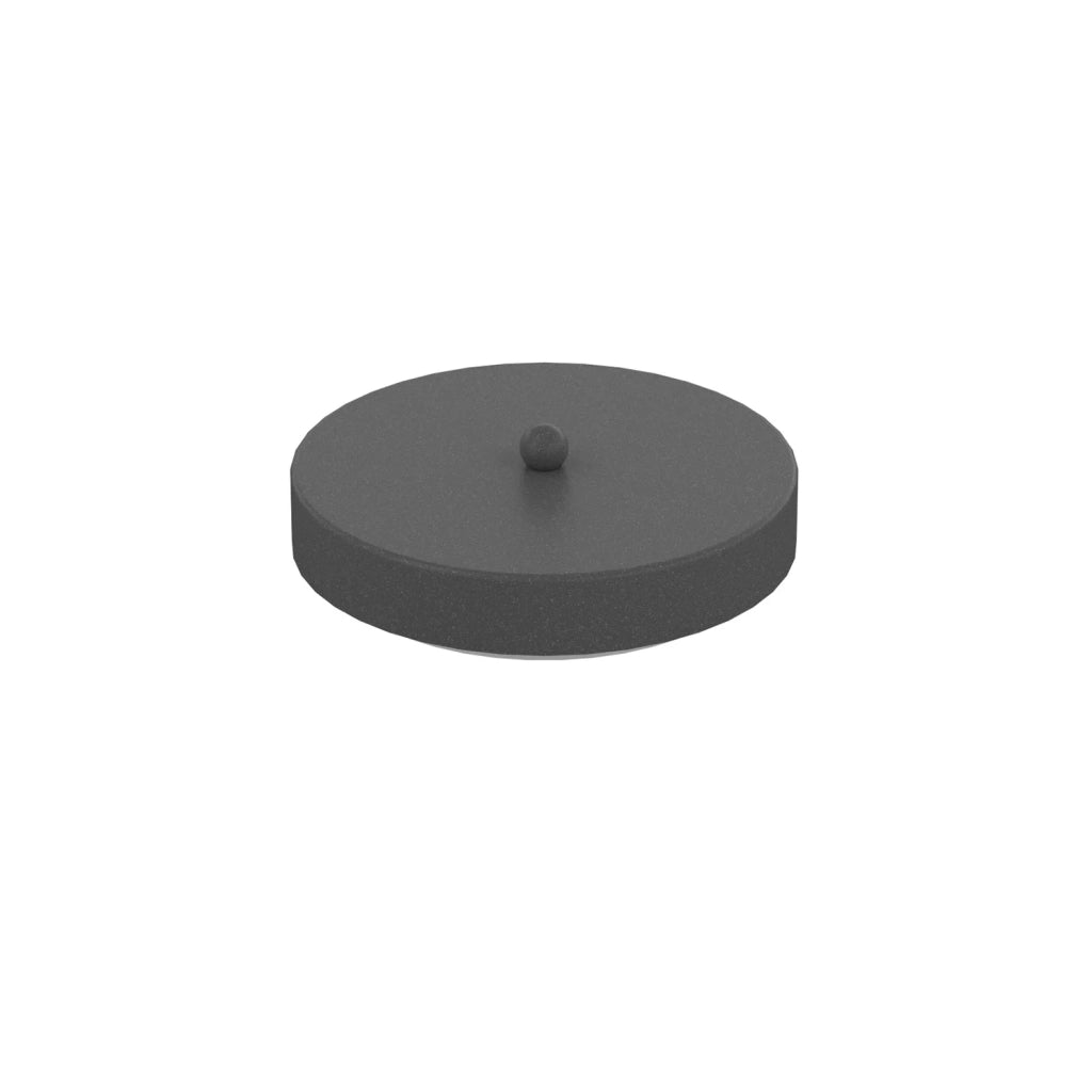 Rosone Tondo Multiforo Metallo Antracite 7 Uscite D10Cm