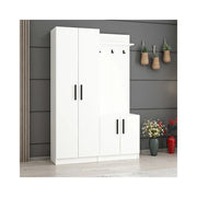 Armadio con appendiabiti Dante 120x37x180h colore bianco