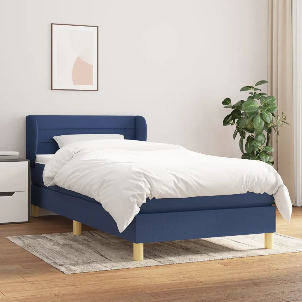 Giroletto a Molle con Materasso Blu 90x200 cm inTessutocod mxl 74043
