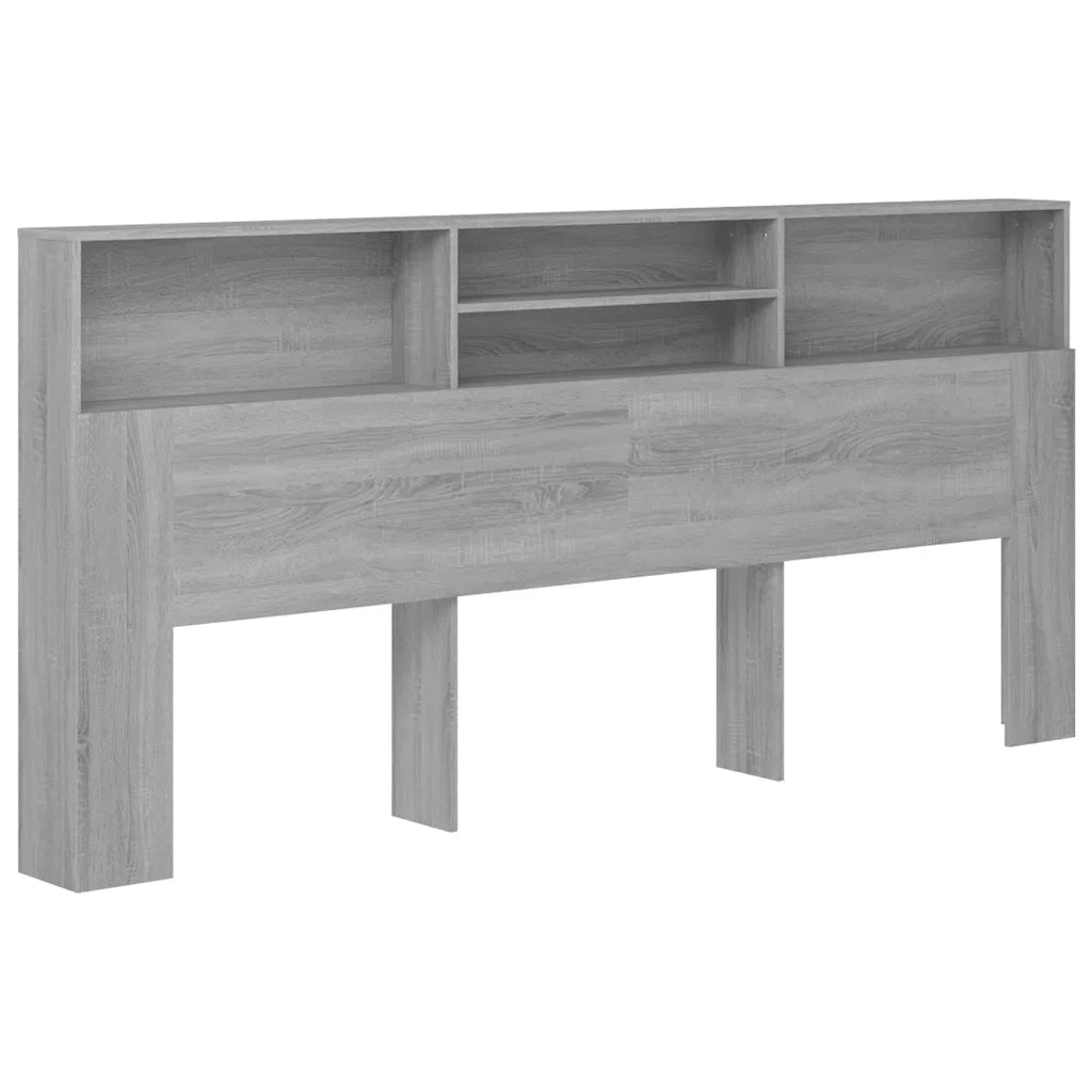 Testiera con Contenitore Grigio Sonoma 220x19x103,5 cm 817262