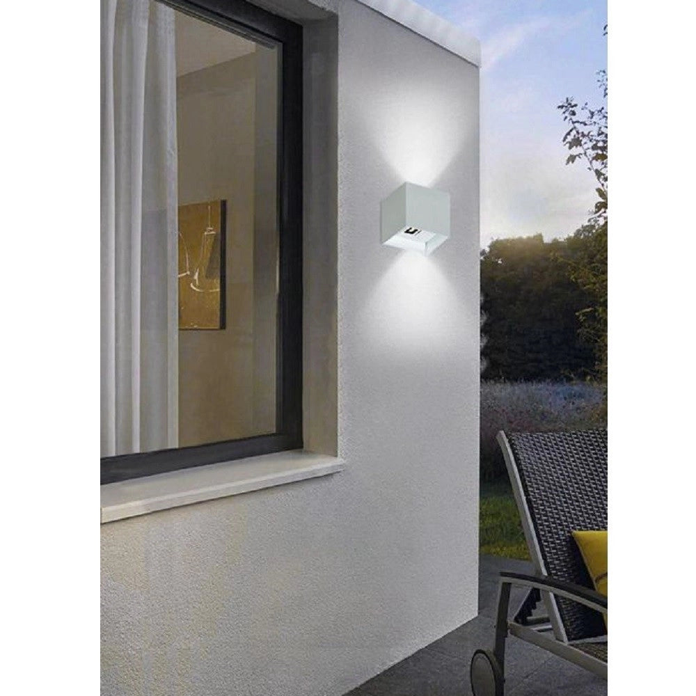 Trade Shop - Applique Da Parete 52 Led 22 W Per Esterno Doppia Emissione Luminosa Ip65 Es66-b -