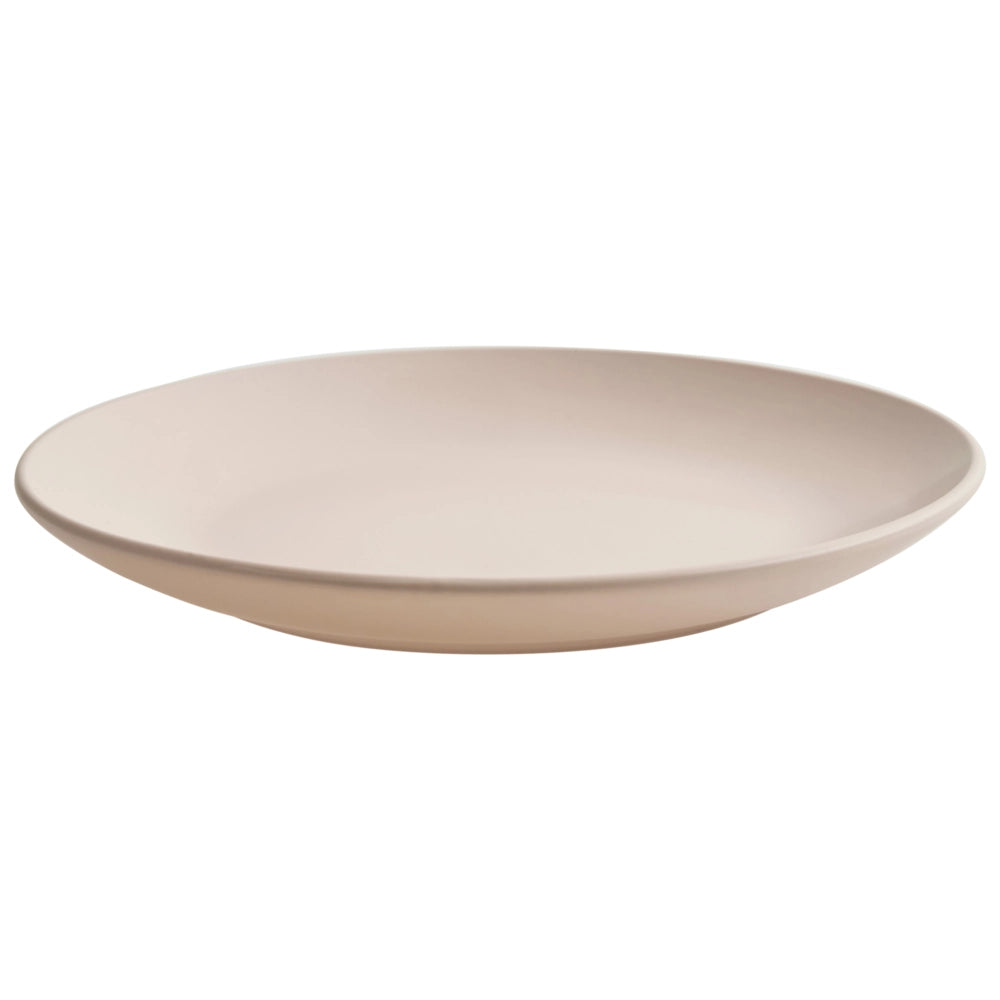 Set di 18 piatti in gres color beige chiaro con finitura smaltata a mano per 6 persone cucina e sala da pranzo