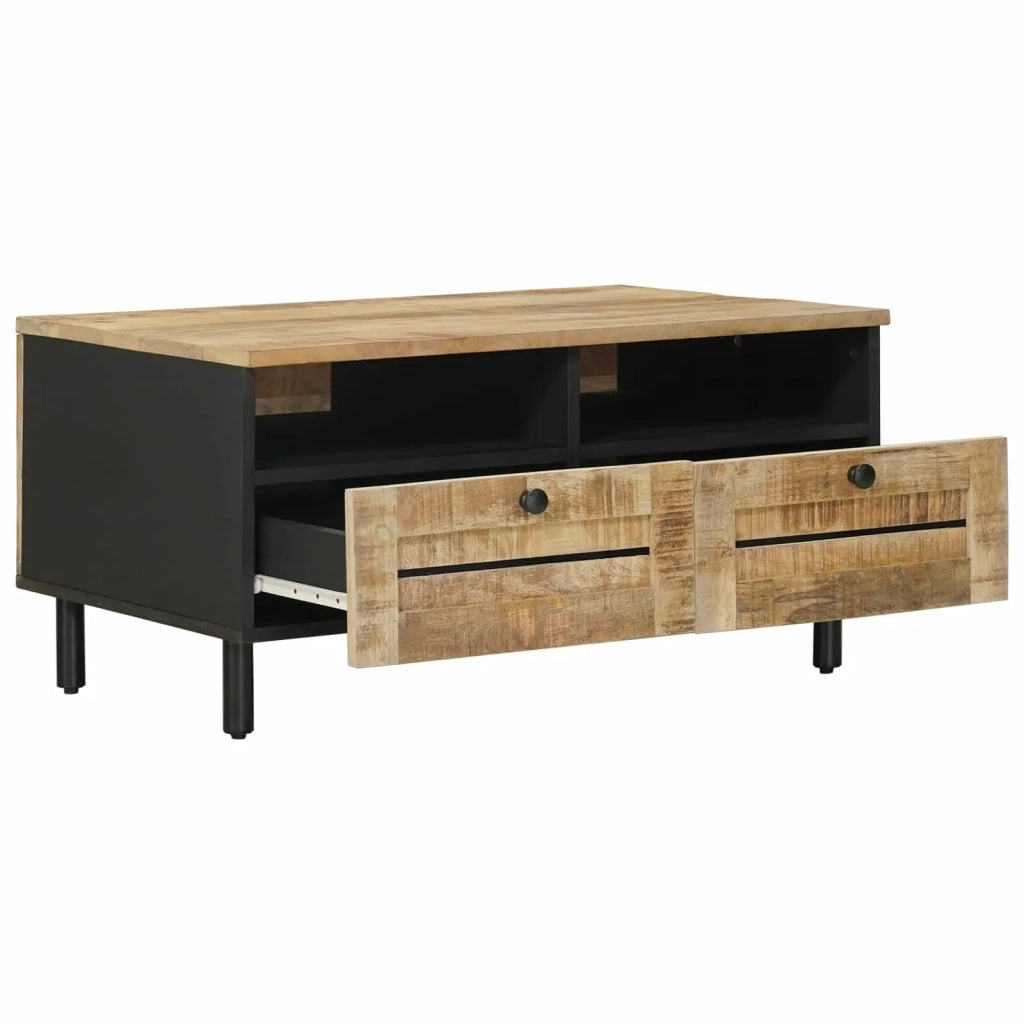 Tavolino da salotto Marrone e Nero 80 x 54 x 40 cm 4018857