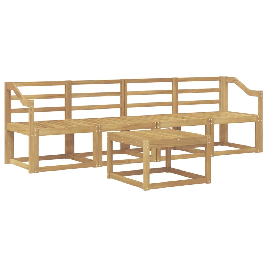 Set di divani da esterno 5 pcs Bianco 59 x 59 x 37 cm 3387223
