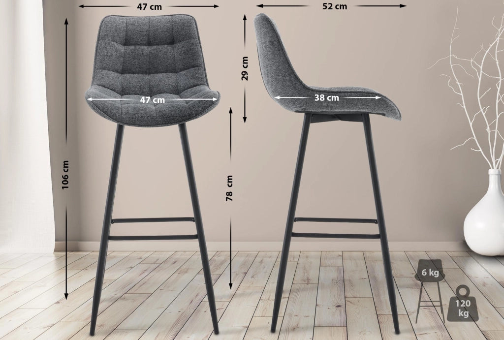 Barhocker Dartford Stoff