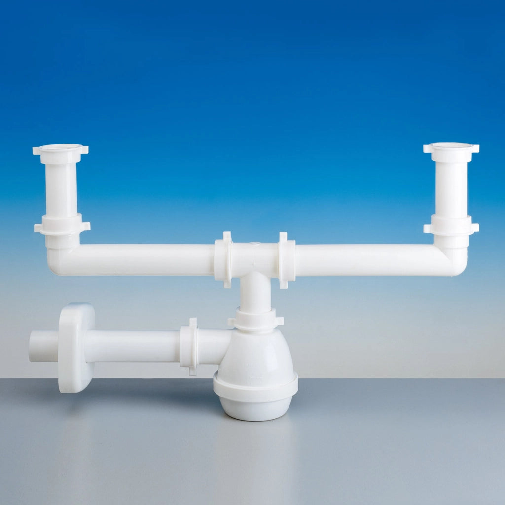 SIFONE 2 VIE SENZA PILETTA PER LAVELLO IN ACCIAIO/CERAMICA 11/2ø40   LIRA SPA
