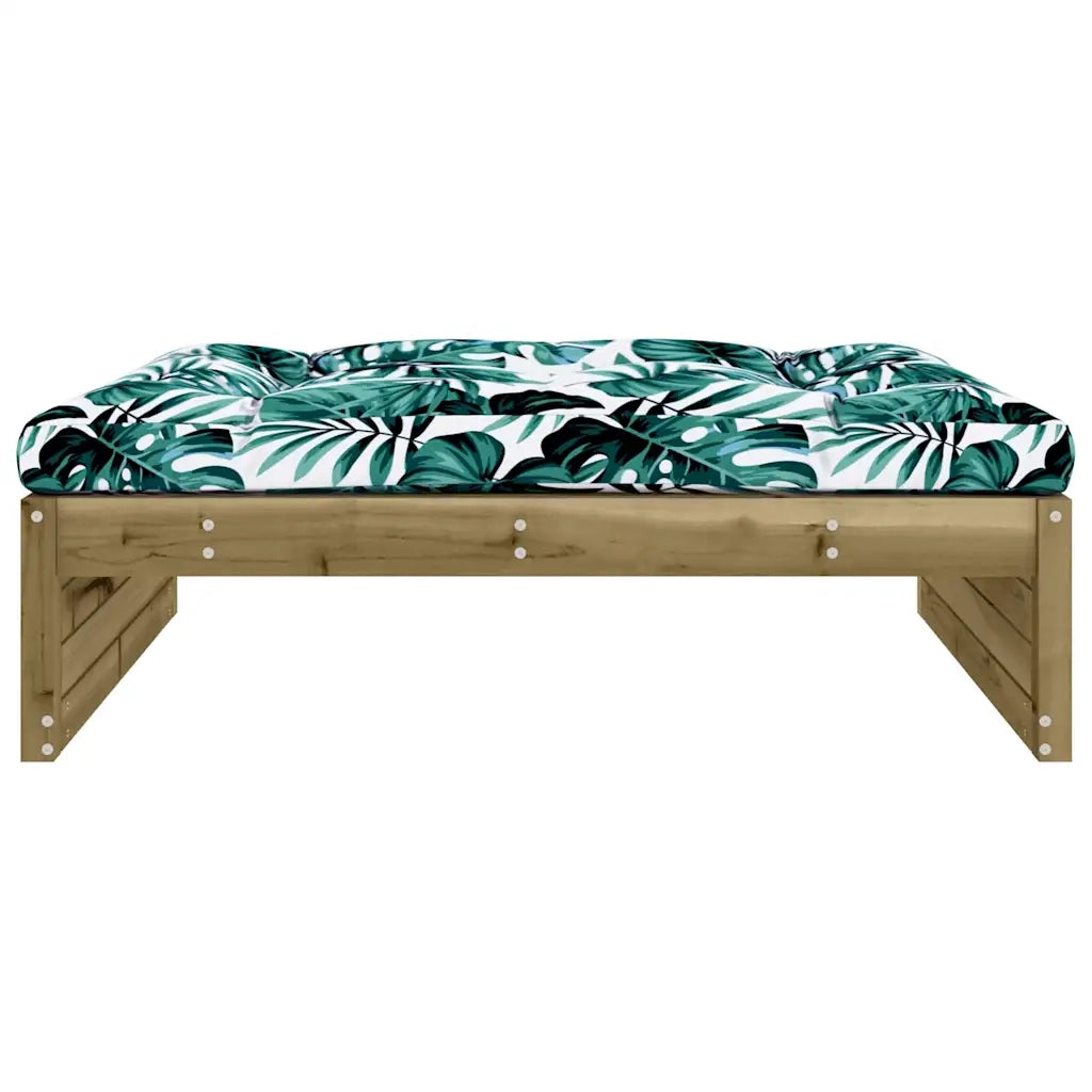 Sedia da giardino-Poggiapiedi da Giardino 120x80 cm in Legno Impregnato di Pino 789984