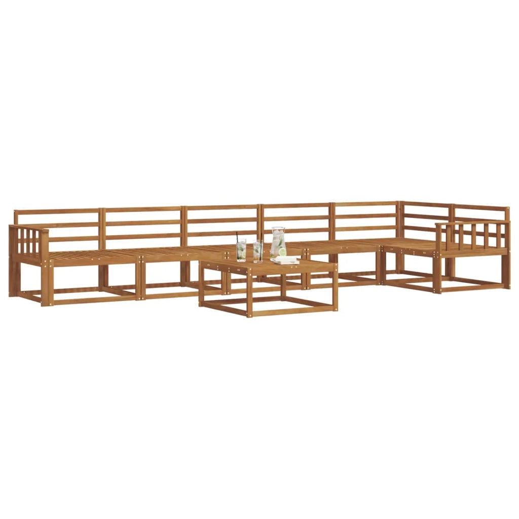Set di divani da esterno 7 pcs Naturale 3367677