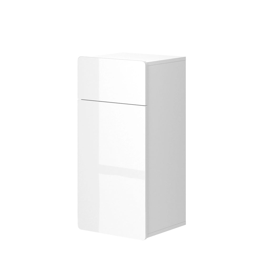 Vicco Mobiletto bagno Bianco 36.6 x 76.6 cm con cassetto e anta