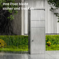 Cassetta postale portapacchi silver per pacchi medi e piccoli Parcel box