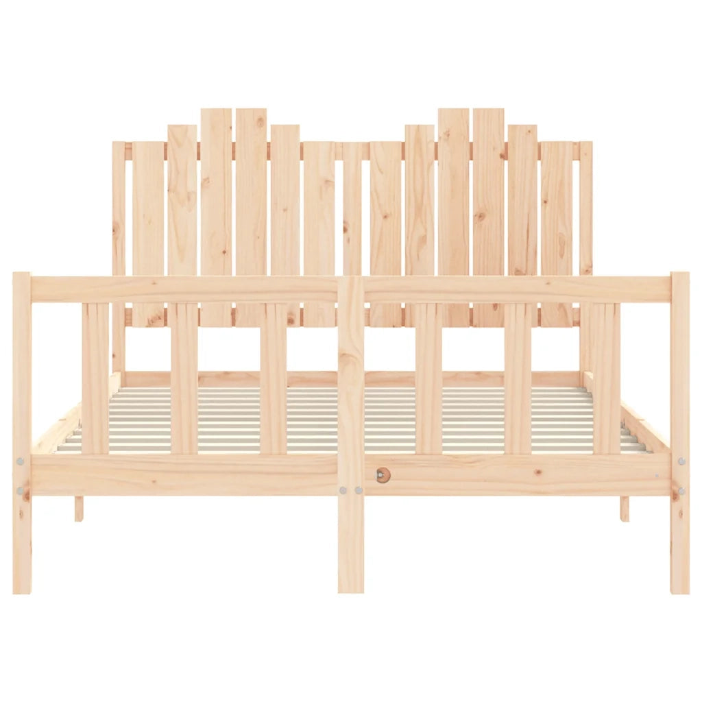 Giroletto senza Materasso 140x200 cm in Legno Massello di Pino 3192296