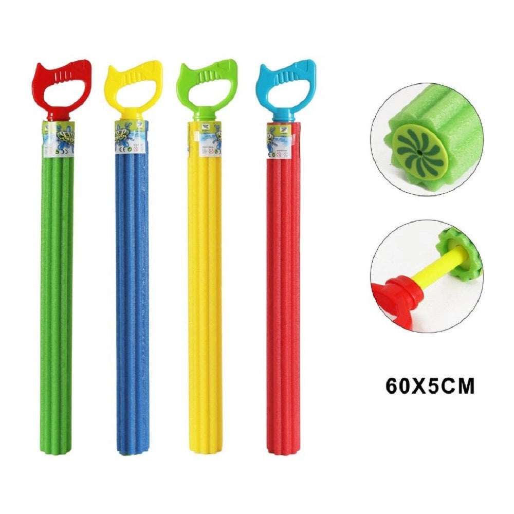 Trade Shop - Pistola Acqua 60x5cm Tubo Bambini Schiuma Gioco Giardino Piscina Spiaggia 605481 -