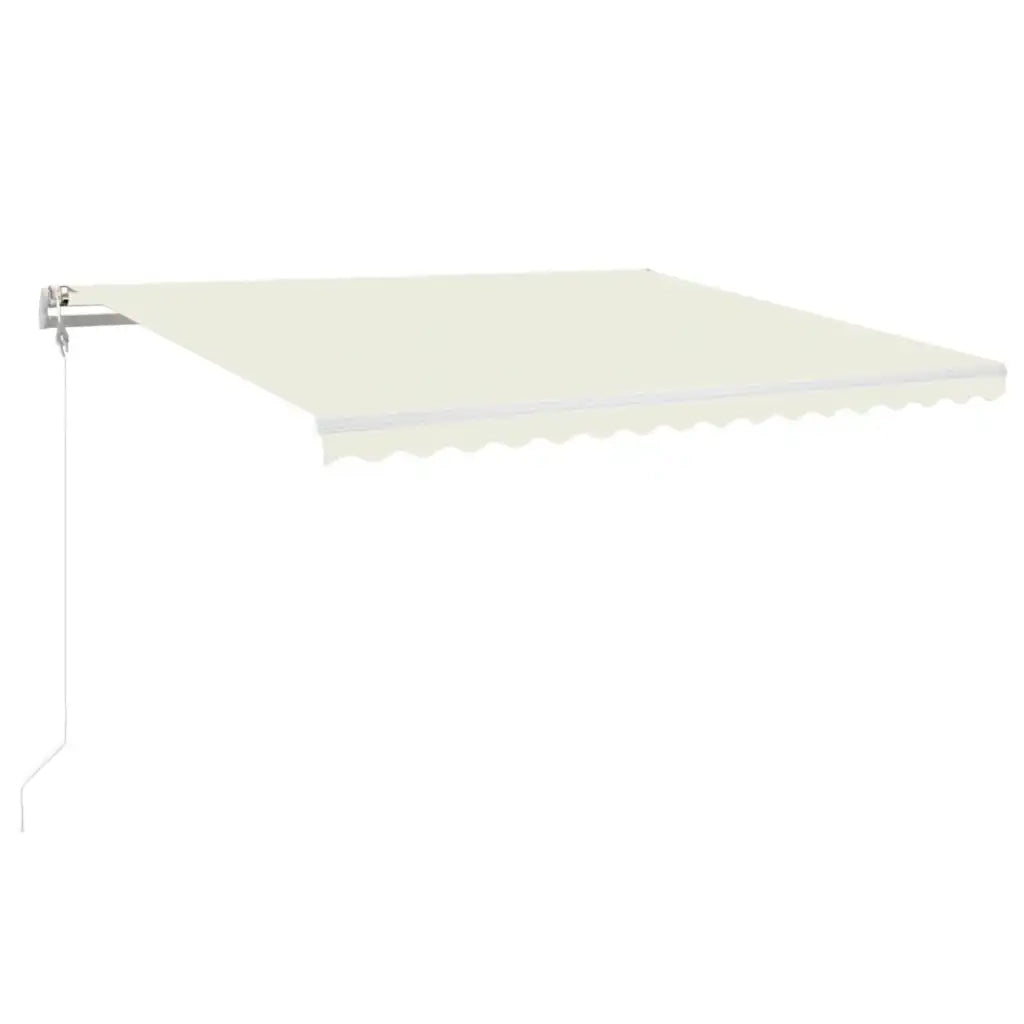 Tenda Automatica con Sensore Vento e LED 400x350 cm Crema 3068992