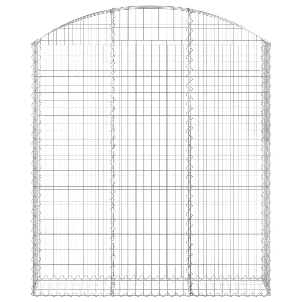 vidaXL Cesto Gabbione ad Arco 150x30x160/180 cm Ferro Zincato