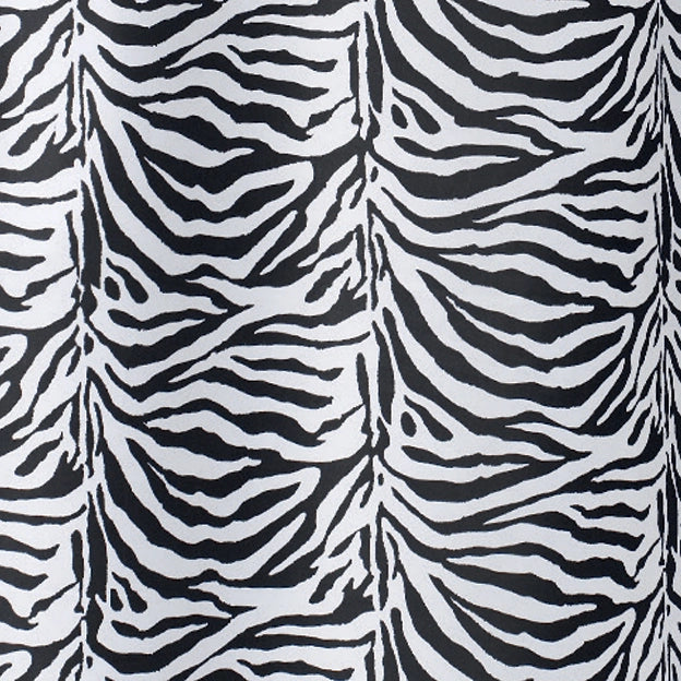 TENDA PER DOCCIA 2 LATI IN TESSUTO CM. 180 X 200 Mod. Zebra Nero- DH- pezzi 1