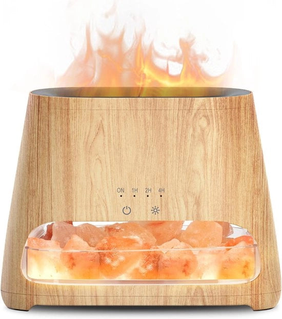 Diffusore di Aromi & Lampada Iodica 2-in-1 - Effetto Fiamma & Umidificatore con Illuminazione a LED