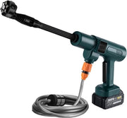 Sistema di assemblaggio auto - Macchina per assemblaggio - Pistola per concimare - Pistola per concimare senza borsa - 6-in-1 - Alta pressione - Pulizia dell'irrigazione di giardino - Pistola per concimare ricaricabile - 1 batteria - Colore verde