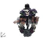Decorazione Halloween Casa Dietro Porta con Fiori 40 x 12 x 52 cm