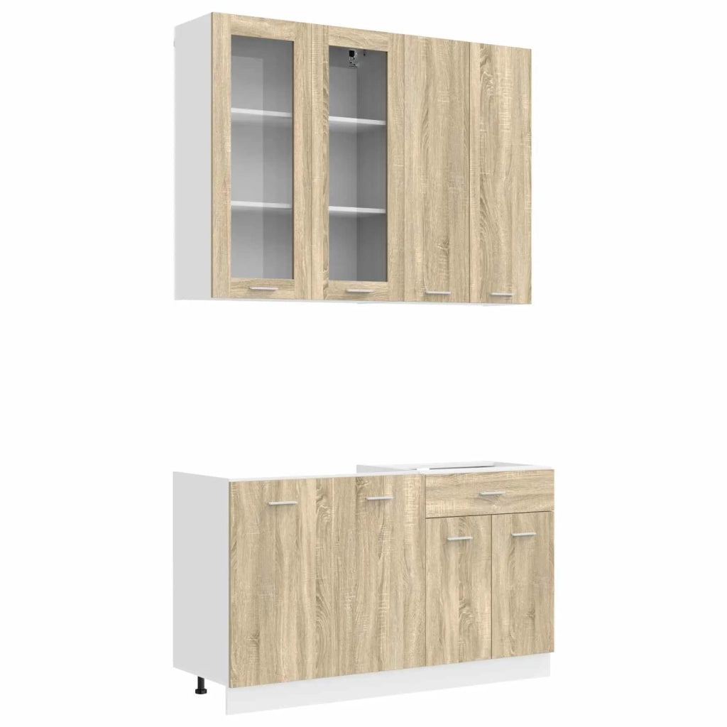 Unità Cucina LYON 4 pcs Rovere Sonoma Legno ingegnerizzato 3438365