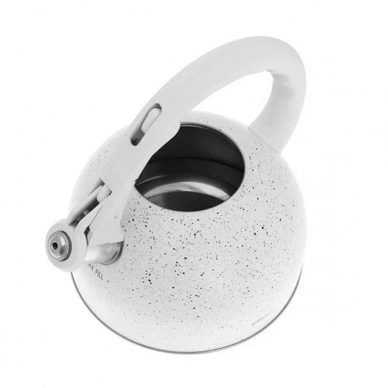 Kinghoff KH-1407 Bollitore con fischietto in marmo da 2,6 l