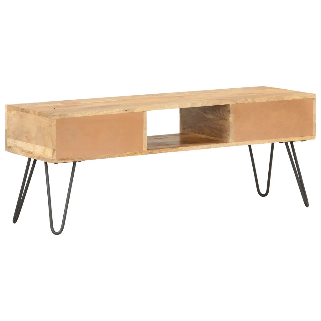 Mobile Porta TV 120x35x45 cm Legno Massello di Mango 321790