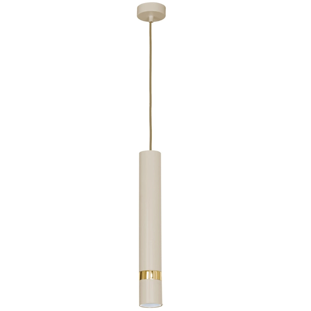 Lampada a sospensione Reno crema oro 1xGU10 8W Luminex