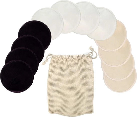Zoogcompressi per donne - set da 12 pezzi - taglia M - diametro 10 cm - cup A-C zoogcompressi per donne